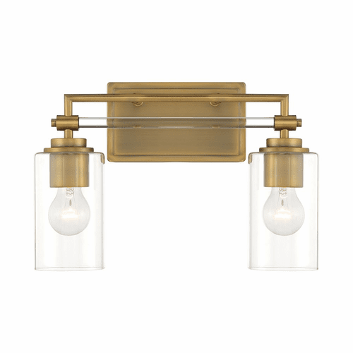 Minka Lavery Binsly 2 Light Bath Vanity - Aged Brass - 2642-575