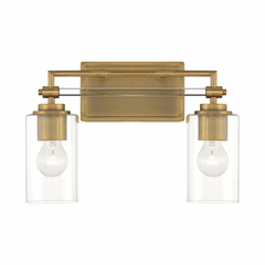 Minka Lavery Binsly 2 Light Bath Vanity - Aged Brass - 2642-575