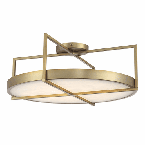 Minka Lavery Boada Led Semi Flush Mount - Soft Brass - 5617-695-L