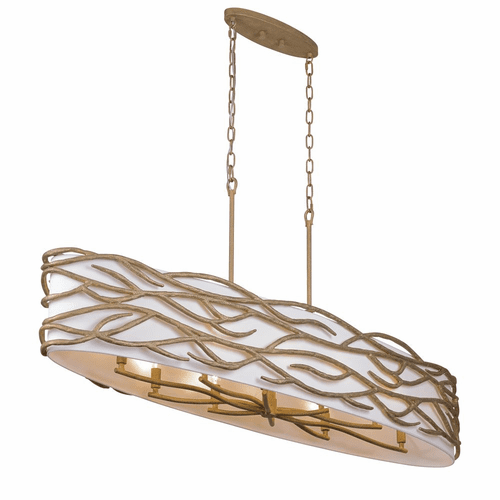 Minka Lavery Branch Reality 10 Light Island Light - Textured Ashen Gold - 3717-788