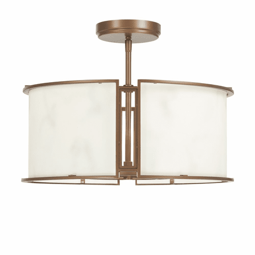 Minka Lavery Buchanan 4 Light Semi Flush Mount - Hellenic Bronze - 1679-755