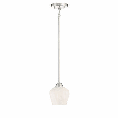 Minka Lavery Camrin 1 Light Pendant / Semi Flush - Brushed Nickel - 2171-84