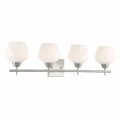 Minka Lavery Camrin 4 Light Bath Vanity - Brushed Nickel - 3174-84