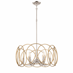 Minka Lavery Chassell 6-LT Pendant - Painted Honey Gold With Polish - 4026-679