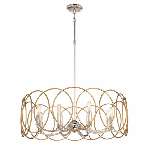 Minka Lavery Chassell 8-LT Pendant - Painted Honey Gold With Polish - 4028-679