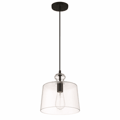 Minka Lavery Clarity 1-LT Pendant - Coal - 2335-66A