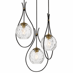 Minka Lavery Cody 3 Light Pan Pendant - Coal And Soft Brass - 1533-726 Minka Lavery Cody 3 Light Pan Pendant - Coal And Soft Brass - 1533-726