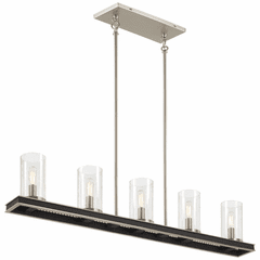Minka Lavery Cole's Crossing 5-LT Island Light - Coal W/Brushed Nickel - 1055-691 Minka Lavery Cole's Crossing 5-LT Island Light - Coal W/Brushed Nickel - 1055-691