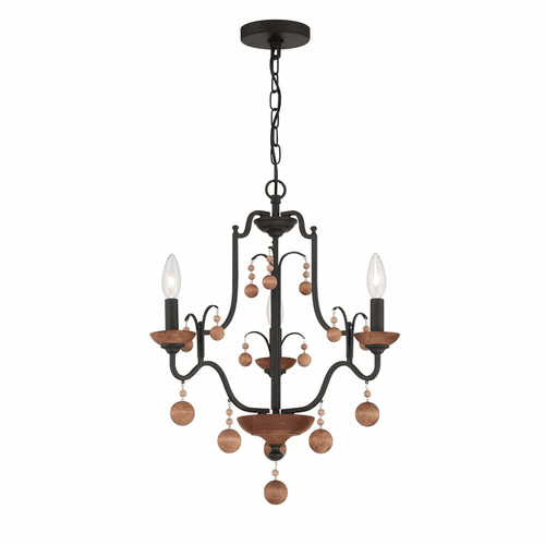 Minka Lavery Colonial Charm 3-LT Chandelier - Old World Bronze - 2663-723