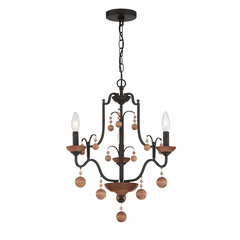 Minka Lavery Colonial Charm 3-LT Chandelier - Old World Bronze - 2663-723