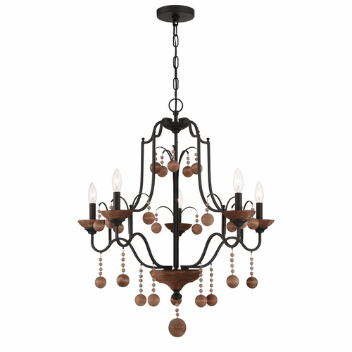 Minka Lavery Colonial Charm 5-LT Chandelier - Old World Bronze - 2665-723