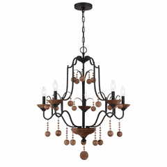 Minka Lavery Colonial Charm 5-LT Chandelier - Old World Bronze - 2665-723