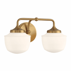 Minka Lavery Cornwell  2 Light Bath Vanity - Aged Brass - 2572-575