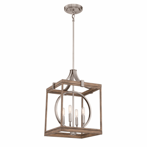 Minka Lavery Country Estates 4-LT Pendant - Sun Faded Wood  - 4014-280