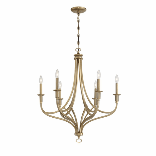 Minka Lavery Covent Park 6-LT Chandelier - Brushed Honey Gold - 1096-740