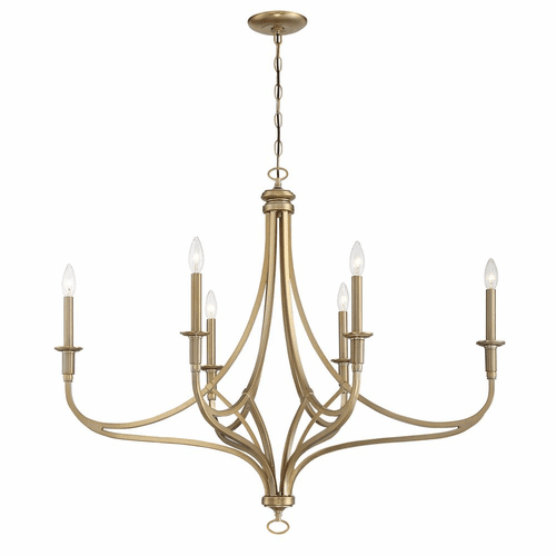 Minka Lavery Covent Park 6-LT Chandelier - Brushed Honey Gold - 1097-740