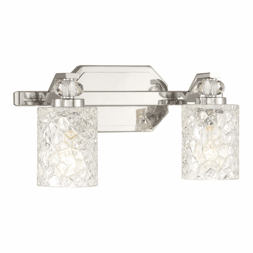 Minka Lavery Crystal Kay 2 Light Bath Vanity - Chrome - 2612-77