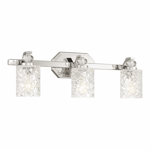 Minka Lavery Crystal Kay 3 Light Bath Vanity - Chrome - 2613-77