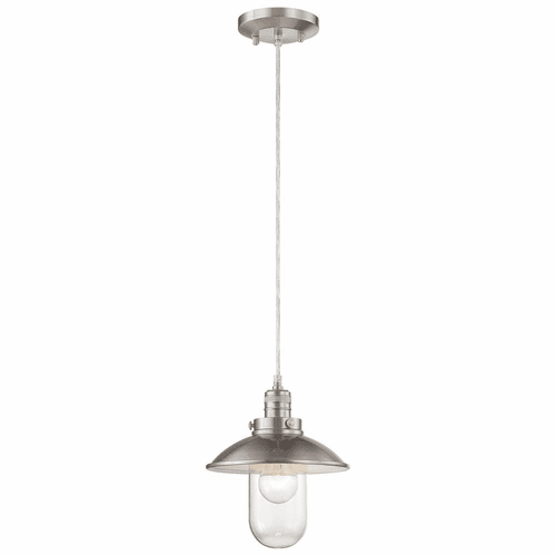 Minka Lavery Downtown Edison 1-LT Mini Pendant - Brushed Nickel - 4130-84