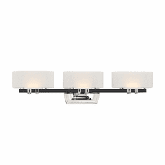 Minka Lavery Drury 3-LT LED Bath Vanity Light - Polished Nickel - 3013-572-L Minka Lavery Drury 3-LT LED Bath Vanity Light - Polished Nickel - 3013-572-L