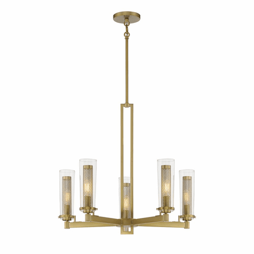Minka Lavery Emmerham 5-LT Chandelier - Soft Brass - 2185-695
