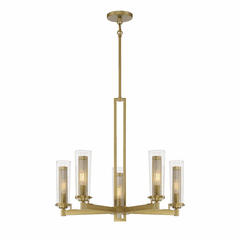 Minka Lavery Emmerham 5-LT Chandelier - Soft Brass - 2185-695