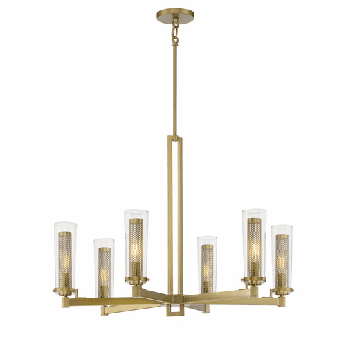 Minka Lavery Emmerham 6-LT Chandelier - Soft Brass - 2186-695