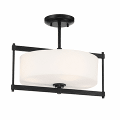 Minka Lavery First Avenue 4-LT Semi Flush - Coal - 3843-66A