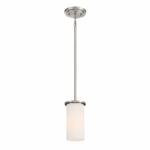 Minka Lavery Haisley 1 Light Pendant / Semi Flush - Brushed Nickel - 4090-84