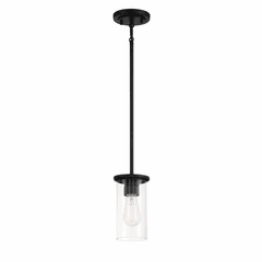 Minka Lavery Haisley 1 Light Pendant / Semi Flush - Coal - 4090-66A