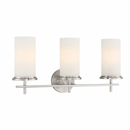 Minka Lavery Haisley 3 Light Bath Vanity - Brushed Nickel - 4093-84