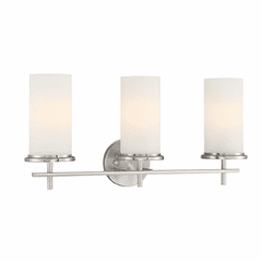 Minka Lavery Haisley 3 Light Bath Vanity - Brushed Nickel - 4093-84 Minka Lavery Haisley 3 Light Bath Vanity - Brushed Nickel - 4093-84