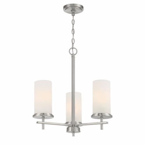 Minka Lavery Haisley 3 Light Chandelier - Brushed Nickel - 4096-84