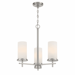 Minka Lavery Haisley 3 Light Chandelier - Brushed Nickel - 4096-84