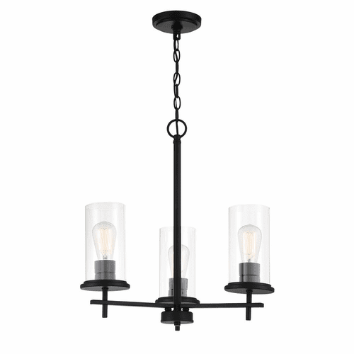 Minka Lavery Haisley 3 Light Chandelier - Coal - 4096-66A