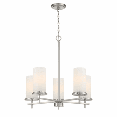 Minka Lavery Haisley 5 Light Chandelier - Brushed Nickel - 4095-84