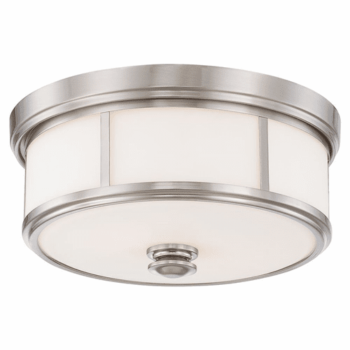 Minka Lavery Harbour Point 2-LT Flush Mount - Brushed Nickel - 4365-84