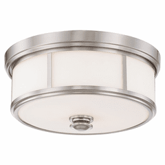 Minka Lavery Harbour Point 2-LT Flush Mount - Brushed Nickel - 4365-84