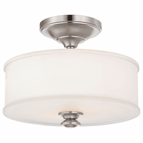 Minka Lavery Harbour Point 2-LT Semi Flush Mount - Brushed Nickel - 4172-84