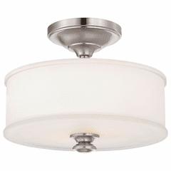 Minka Lavery Harbour Point 2-LT Semi Flush Mount - Brushed Nickel - 4172-84