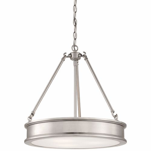 Minka Lavery Harbour Point 3-LT Pendant - Brushed Nickel - 4173-84