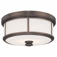 Minka Lavery Harvard Court 2-LT Flush Mount - Harvard Court Bronze - 4365-281
