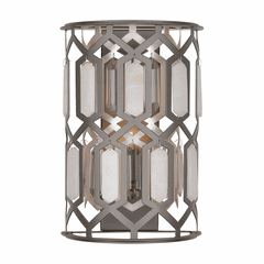 Minka Lavery Hexly 1 Light Wall Sconce - Coal And Brass - 3582-795
