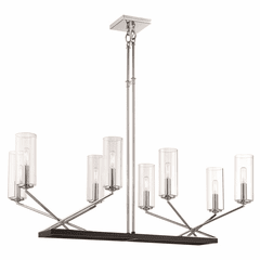 Minka Lavery Highland Crossing 8-LT Island Light - Coal/Polished Nickel - 2496-572
