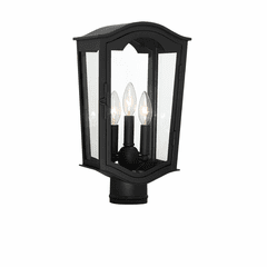 Minka Lavery Houghton Hall 3-LT Outdoor Post Light - Sand Coal - 73206-66