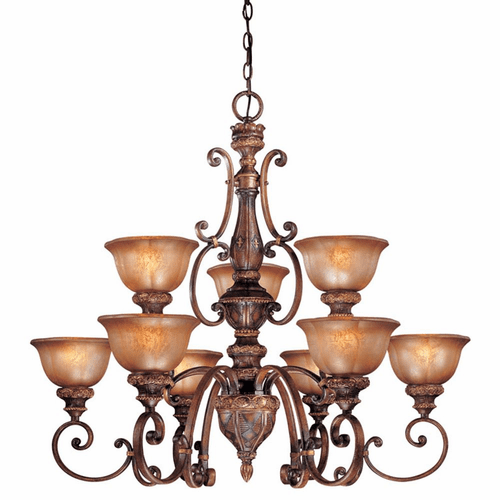 Minka Lavery Illuminati 9-LT Chandelier - Illuminati Bronze - 1358-177