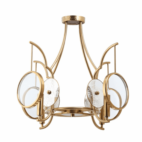Minka Lavery Into Focus 4 Light Semi Flush - Brass Antique - 3814-863