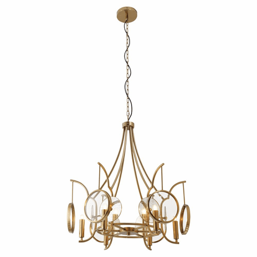 Minka Lavery Into Focus 6 Light Chandelier - Brass Antique - 3816-863