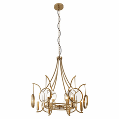 Minka Lavery Into Focus 6 Light Chandelier - Brass Antique - 3816-863