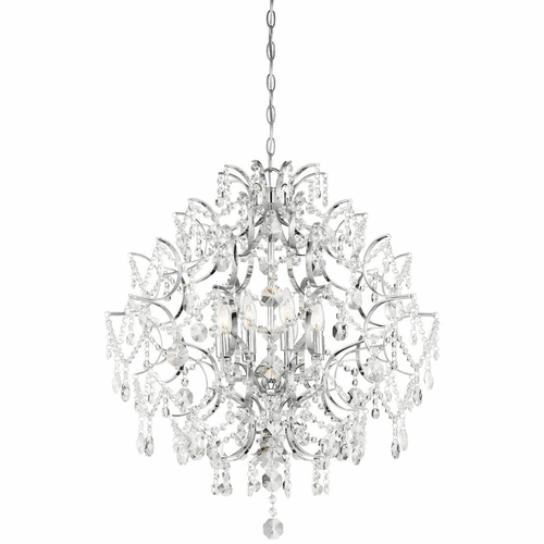 Minka Lavery Isabella's Crown 8-LT Chandelier - Chrome - 3158-77